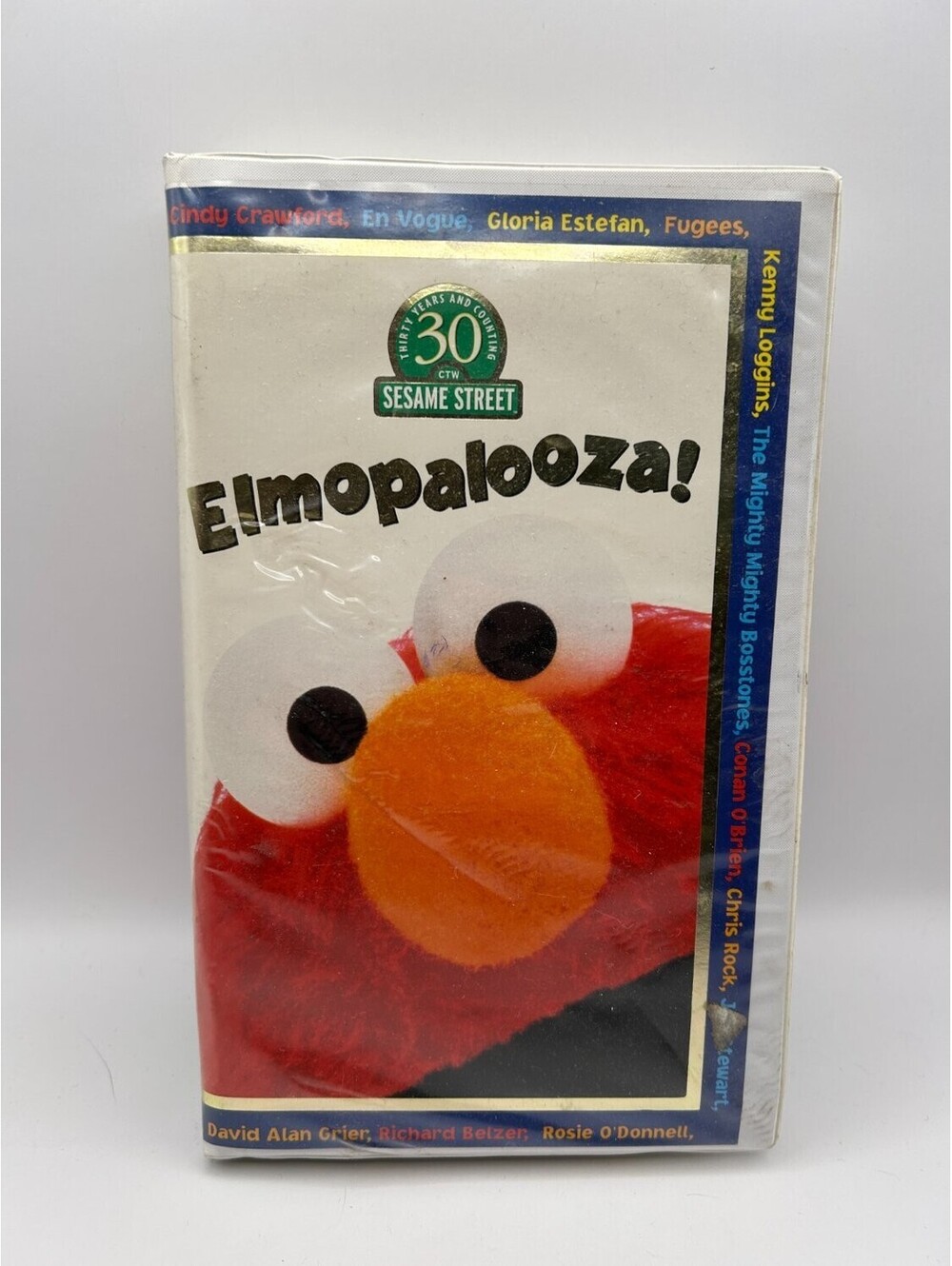 Sesame Street Elmopalooza! VHS 1998 30th Anniversary Clamshell Case Muppets Elmo